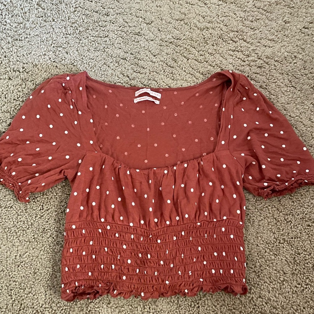 Urban Outfitters Polka Dot Crop Top